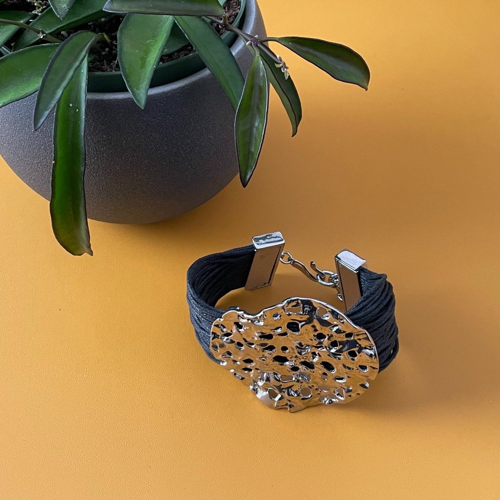 Artsy silver bracelet